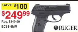 Dunham's Sports RUGER EC9S 9MM offer