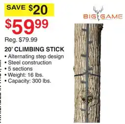 Dunham's Sports 20' CLIMBING STICK offer
