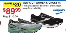 Dunham's Sports BROOKS MEN'S OR WOMEN'S GHOST offer