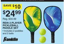 Dunham's Sports FRANKLIN REIN 2-PLAYER PICKLEBALL PADDLE SET offer