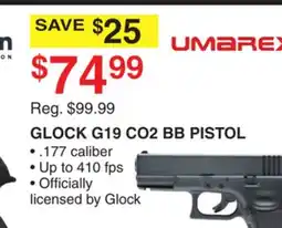 Dunham's Sports GLOCK G19 CO2 BB PISTOL offer
