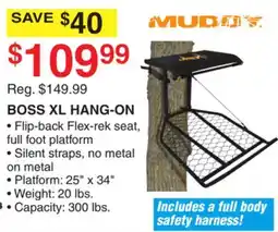 Dunham's Sports MUDDY BOSS XL HANG-ON offer