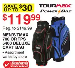 Dunham's Sports MEN'S TMAX 700 OR TPS 5400 DELUXE CART BAG offer