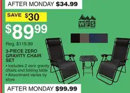 Dunham's Sports 3-PIECE ZERO GRAVITY CHAIR SET offer