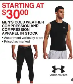 Dunham's Sports UNDER ARMOUR MEN'S COLD WEATHER COMPRESSION AND COMPRESSION APPAREL IN STOCK offer