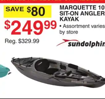 Dunham's Sports MARQUETTE 10' SIT-ON ANGLER KAYAK offer