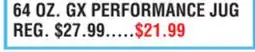 Dunham's Sports 64 OZ. GX PERFORMANCE JUG offer
