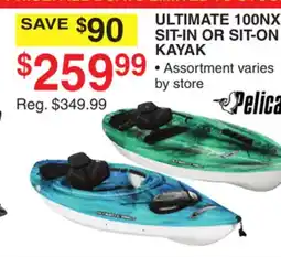 Dunham's Sports PELICAN ULTIMATE 100NXT SIT-IN OR SIT-ON KAYAK offer