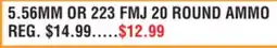 Dunham's Sports WINCHESTER 5.56MM OR 223 FMJ 20 ROUND AMMO offer
