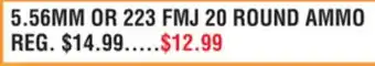 Dunham's Sports WINCHESTER 5.56MM OR 223 FMJ 20 ROUND AMMO offer