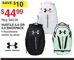 Dunham's Sports UNDER ARMOUR HUSTLE 5.0 OR 6.0 BACKPACK offer