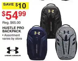 Dunham's Sports UNDER ARMOUR HUSTLE PRO BACKPACK offer