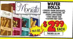 Ollie's Monetta WAFER ROLLS offer