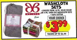 Ollie's WASHCLOTH SET offer
