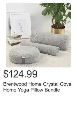 Costco Brentwood Home Crystal Cove Home Yoga Pillow Bundle offer