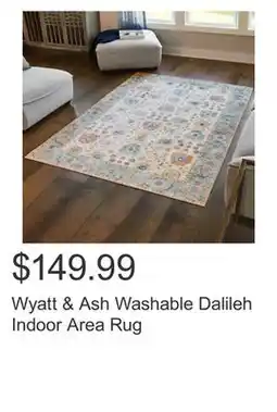 Costco Wyatt & Ash Washable Dalileh Indoor Area Rug offer