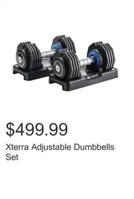 Costco Xterra Adjustable Dumbbells Set offer