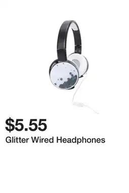 Five Below Glitter Wired Headphones offer
