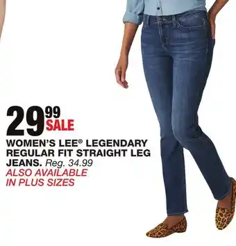 Blain's Farm & Fleet WOMEN'S LEE LEGENDARY REGULAR FIT STRAIGHT LEG JEANS offer