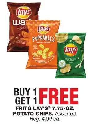 Blain's Farm & Fleet FRITO LAY'S 7.75-OZ. POTATO CHIPS offer