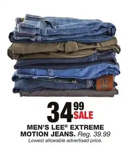 Blain's Farm & Fleet MEN'S LEE EXTREME MOTION JEANS offer