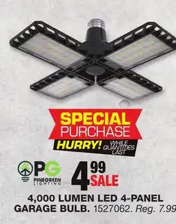 Blain's Farm & Fleet 4,000 LUMEN LED 4-PANEL GARAGE BULB offer
