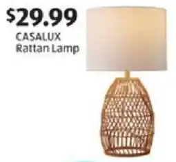 Aldi CASALUX Rattan Lamp offer