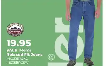 Runnings Wrangler Men's Relaxed Fit Jeans offer