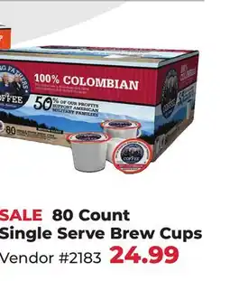Runnings Founding Fathers 80 Count Single Serve Brew Cups offer