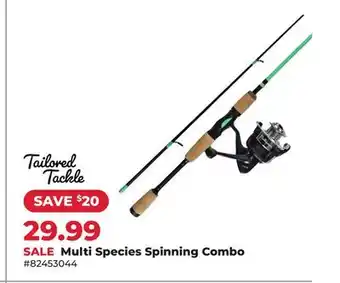 Runnings Tailored Tackle Multi Species Spinning Combo offer