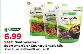 Runnings Southwestern, Sportsman's or Country Snack Mix offer