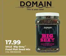 Runnings Domain Big Sexy Food Plot Seed Mix offer