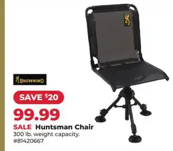 Runnings Browning Huntsman Chair offer