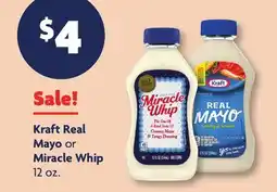 Family Dollar Kraft Real Mayo or Miracle Whip offer