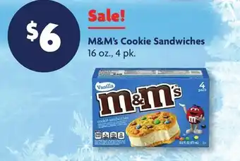 Family Dollar M & M' s Cookie Sandwiches offer