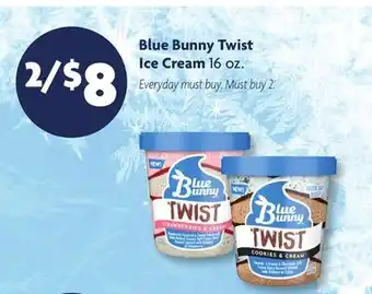 Family Dollar Blue Bunny Twist Ice Cream offer