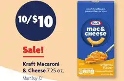Family Dollar Kraft Macaroni & Cheese offer