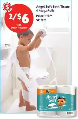 Family Dollar Angel Soft Bath Tissue offer