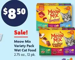 Family Dollar Meow Mix Variety Pack Wet Cat Food offer