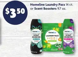 Family Dollar Homeline Laundry Pacs 14 ct. or Scent Boosters 9.7 oz offer