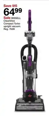 Target BISSELL CleanView Compact Turbo upright vacuum offer