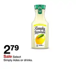 Target Select Simply Ades or drinks offer