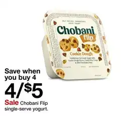 Target Chobani Flip single-serve yogurt offer