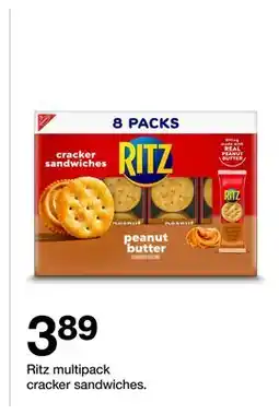 Target Ritz multipack cracker sandwiches offer