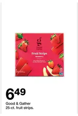Target Good & Gather 25-ct. fruit strips offer