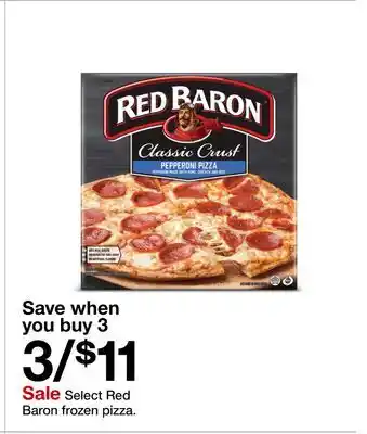 Target Select Red Baron frozen pizza offer