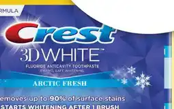 Target Crest 3D White 3.3-oz. whitening toothpaste offer