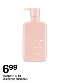 Target MONDAY 12-oz. volumizing shampoo offer