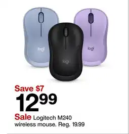 Target Logitech M240 wireless mouse offer