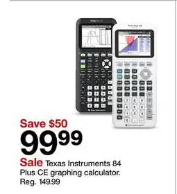 Target Texas Instruments 84 Plus CE graphing calculator offer